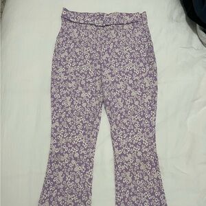 Floral Purple Pants